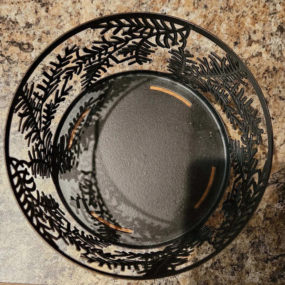 Brown Pine Branches Candle Holder/Potpourri/ Candy Dish